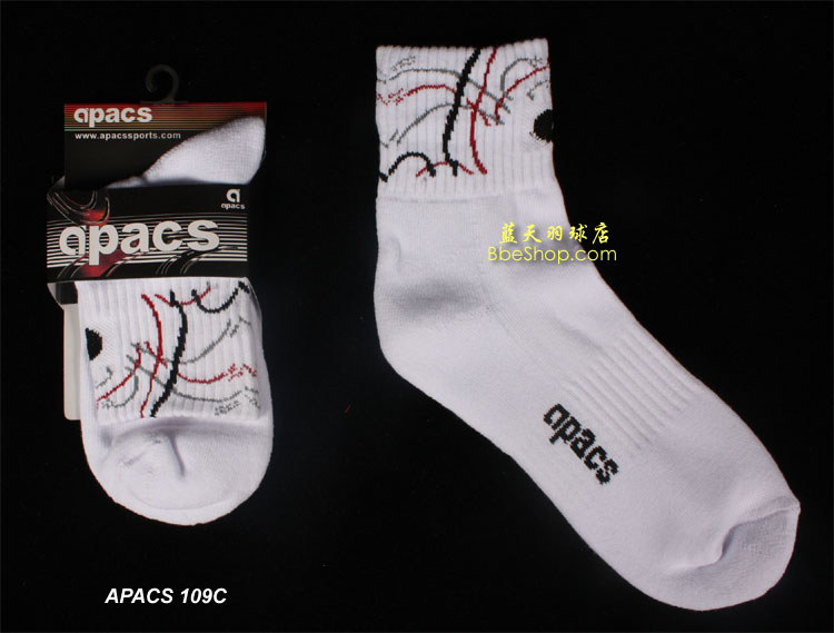 APACS羽毛球袜 109 雅拍运动袜 雅拍羽球袜