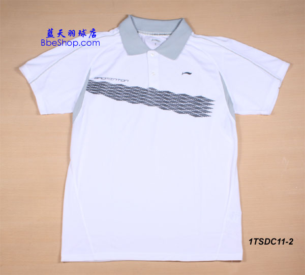 李宁羽球衫 1TSDC11-2（白色） LI-NING羽球衫