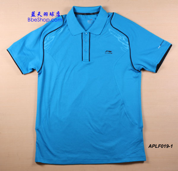 李宁羽球衫 APLF017-1（蓝/黑色） LI-NING羽球衫