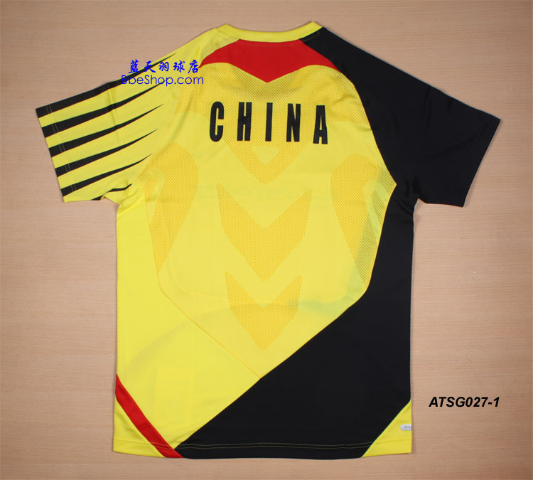 李宁羽球衫 ATSG027-1（黄色） LI-NING羽球衫
