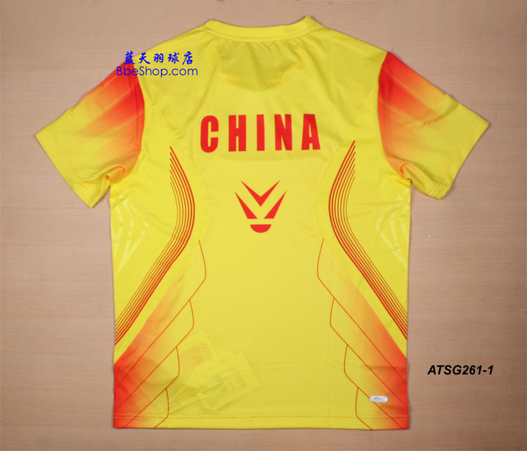 李宁ATSG261-黄色男款羽毛球衫