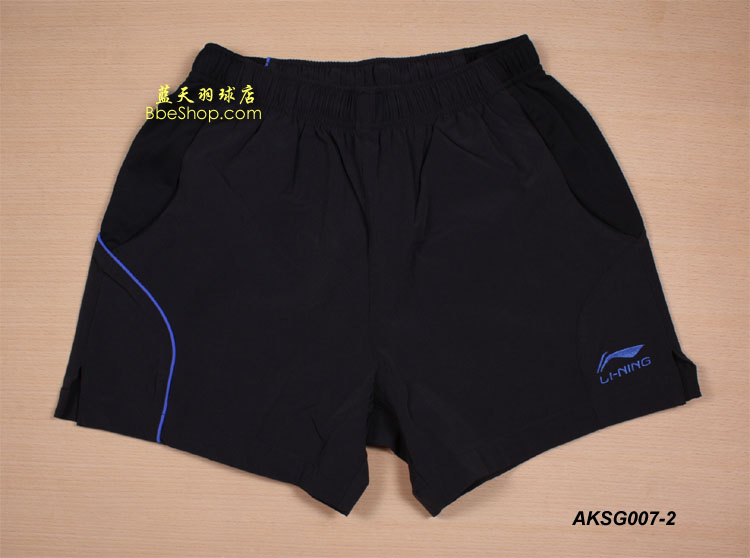 李宁羽球衫 AKSG007-2（黑色） LI-NING羽球衫