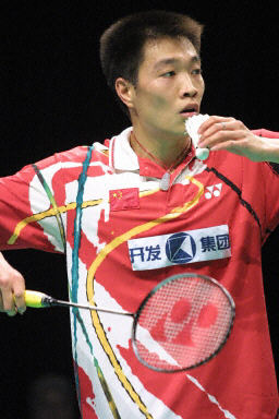 Hong Chen - CHN 中国选手陈宏在2002年丹麦羽毛球公开赛中