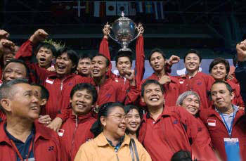INA 印尼男队夺汤姆斯杯