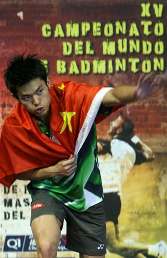 Dan Lin - CHN 林丹在年世界羽毛球锦标赛中