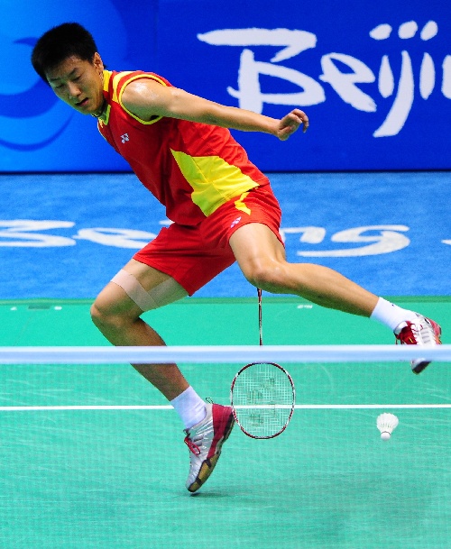 Jin Cheng - CHN 中国选手陈金在2008年北京奥运会羽毛球赛中