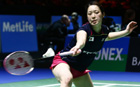 日本选手三谷美菜津在2014年全英羽毛球赛中