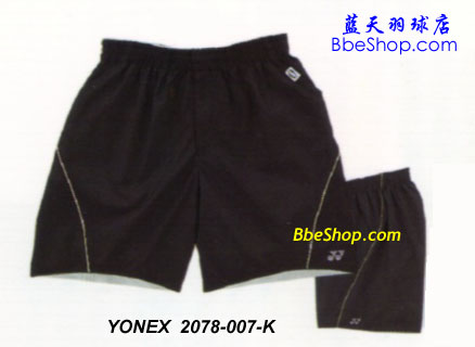 YONEX（尤尼克斯）2078-007-K 羽球裤