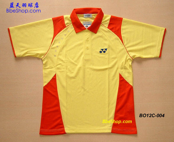 YY BO-12C-004（黄色）奥运纪念版羽球衫